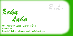 reka laho business card